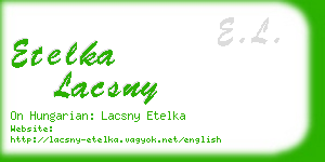 etelka lacsny business card